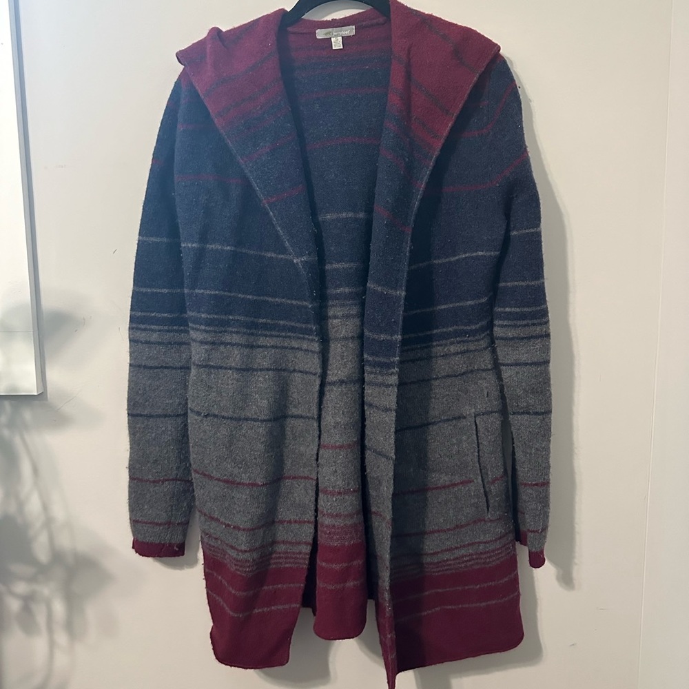 Horny Toad wool hooded cardigan